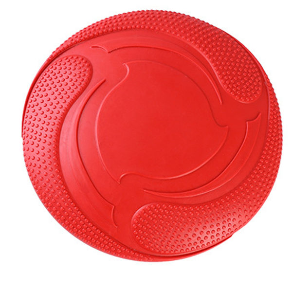 Luonnonkuminen koiran frisbee - punainen