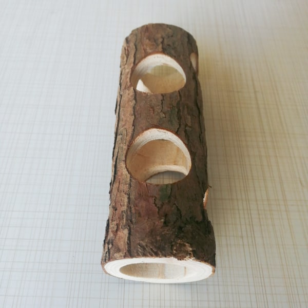 20cm Hamster Tunnel, Hamster Tree Tube, Tree Hole, Solid Wood Pip