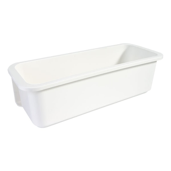 Hvid 1-delt køkkenskabskurvholder, glidende plastik s