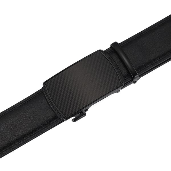 Herrbälte svart 130cm, herr bälte med automatisk spärrspänne