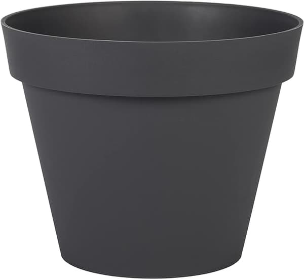 Pyöreä antrasiitinharmaa ruukku