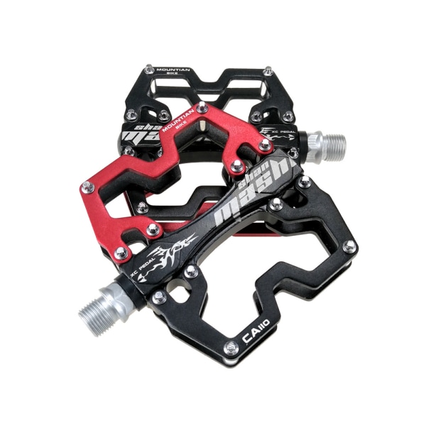 Sykkelpedal MTB BMX Road Sykling Pedal Flat Anti-Slip Aluminium Alle