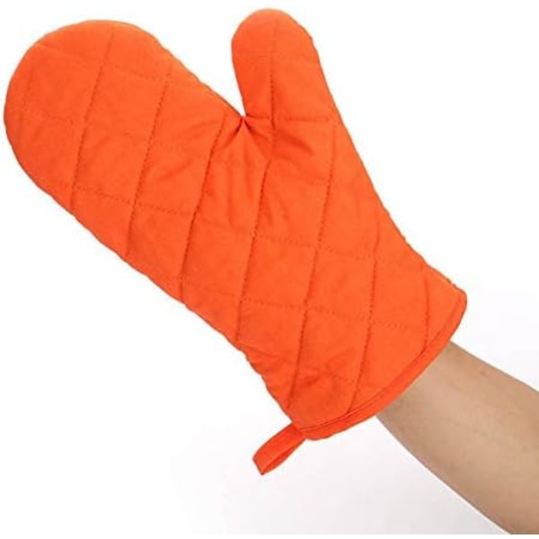 2 ovnhandsker til at beskytte varmen fra mikrobølgeovnen - Orange