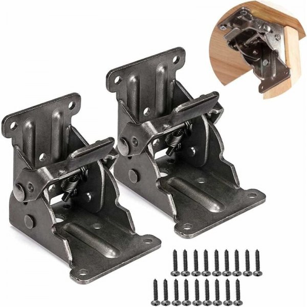 Foldbar Brakett Selvlåsende Hengsler Veggbrakett Flip Folding Lo