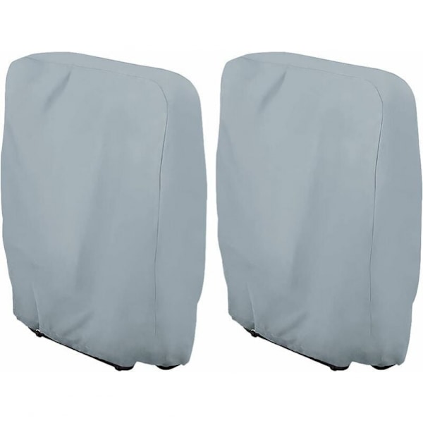 Skyddande Överdrag för Fällbar Solstol (Grå) B71×H110cm, 2-pack