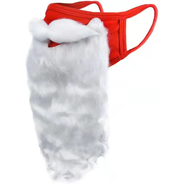 Jultomtens dräkt, tomtenskäggmask, skäggtomte falskt skägg San