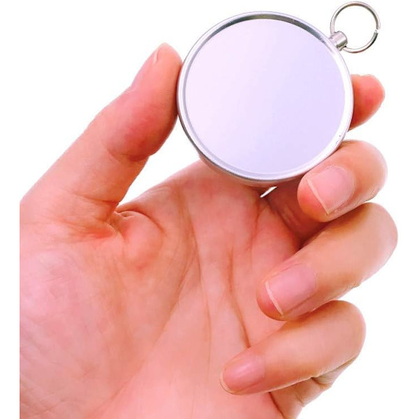 5 kpl 44 mm:n metalli taskukompassia, jossa silmukka yläosassa riipusta varten