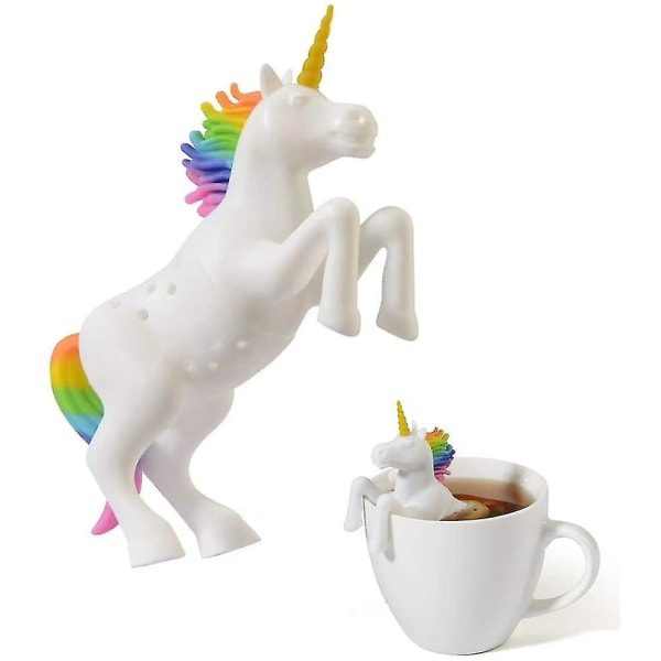 Unicorn Tea Infuser 1 Stk Gjenbrukbar Løsblad Te Sil Morsom
