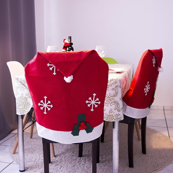 Filtstolsöverdrag för jul - Set om 2 I Elegant överdrag som Chri