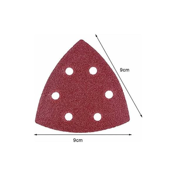 Velcro Sanding Discs Set med 72 delta sliptrianglar - 6 hål