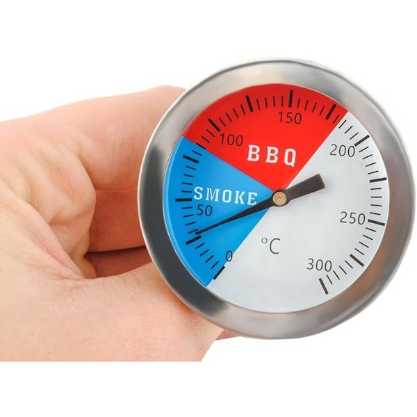 TERMOMETER TIL GRILL OG SMOKER i rustfrit stål