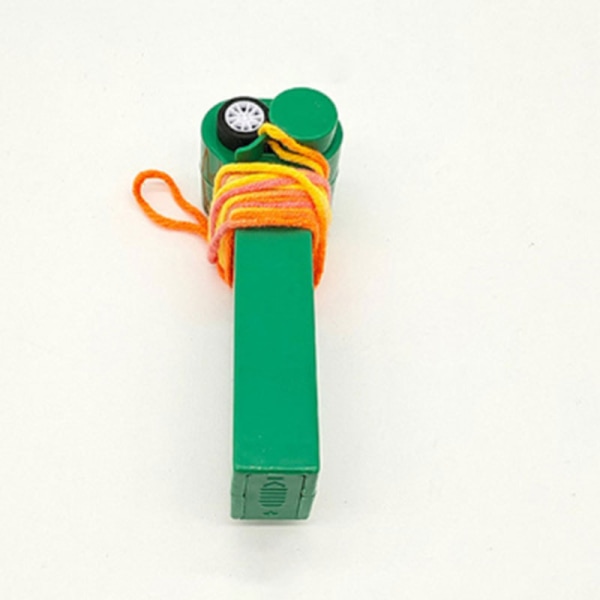 （Grønn）Zipstring Rope Propeller Launcher Morsom Elektrisk String Co