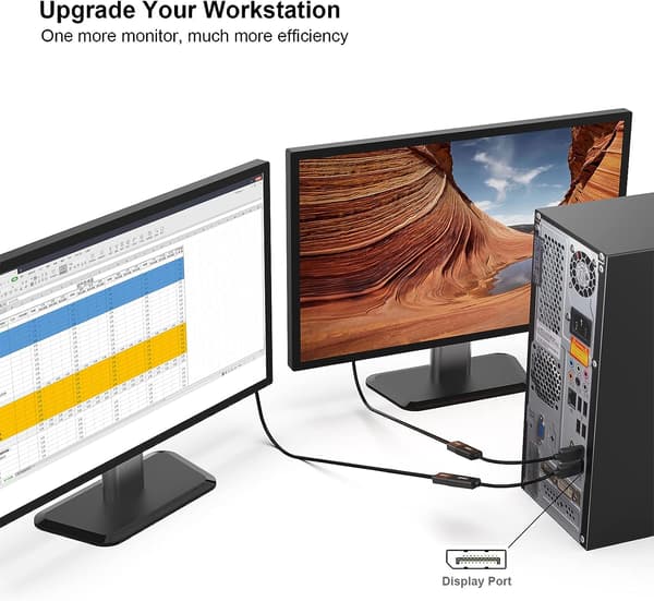 1PC Displayport-HDMI-sovitin, DP (Display Port) -uros Hdmi-naaras