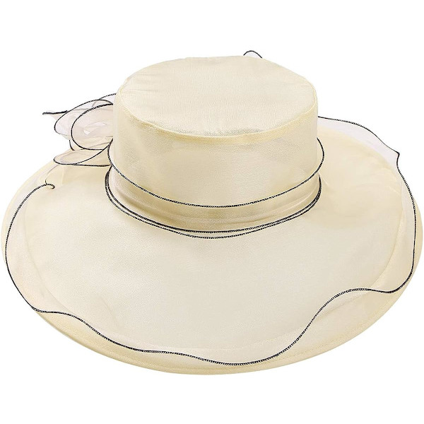 Dam solhatt bröllop floppy hatt sommar anti UV fiskehatt vandring