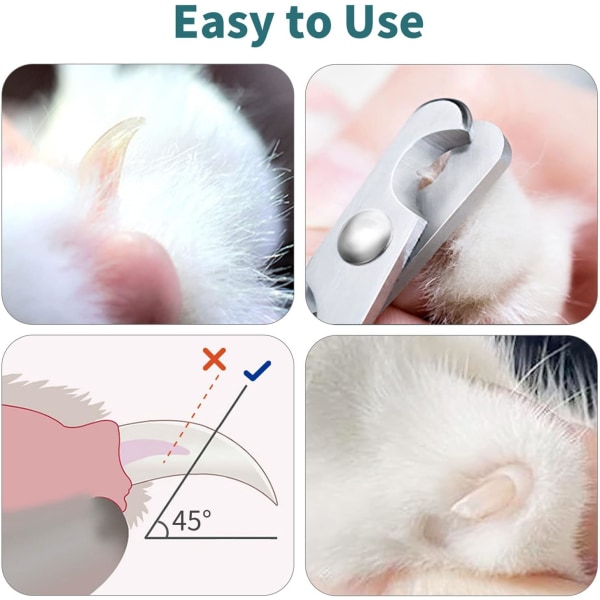 Profesjonell Cat negletrimmer Enkel å bruke Super enkel og praktisk