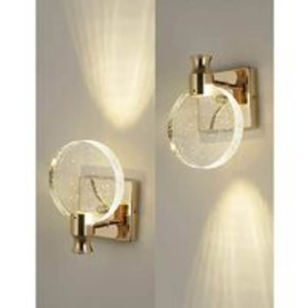 Krystallvegglampe, luksuriøs nordisk stil innendørs vegglampe, Creat