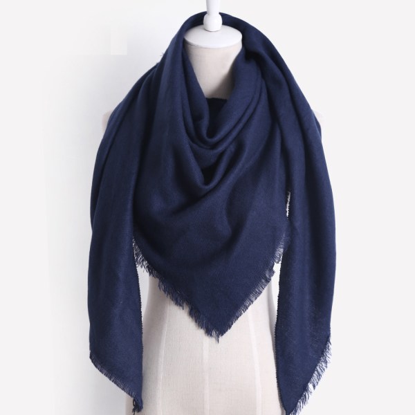 Tibetan blue, scarf square shawl, cotton women's autumn and winte