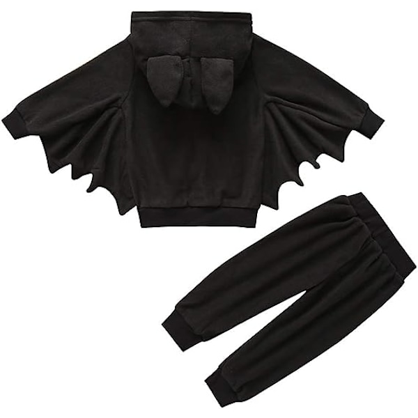 Taapero Vauva Poika Tyttö Halloween Puku Lepakko Siipi Cosplay Vaatteet