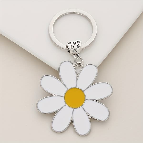 2 st blomsternyckelringar, nyckelringar, söta nyckelringar