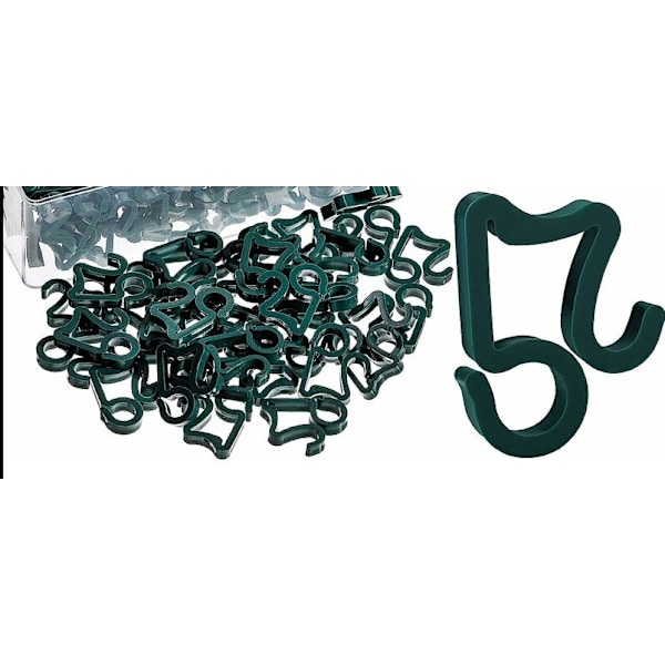 100-pack julgransklipp, utomhus hängrännekrokar, väderbeständiga