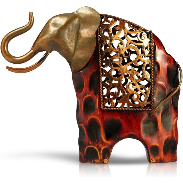 Prydnad skulptur elefant gåvor metall