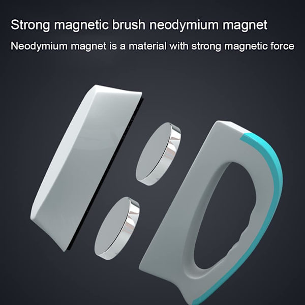 Akvaarion lasinen magneettiharja, akvaarion magneettinen lasinpuhdistin, F