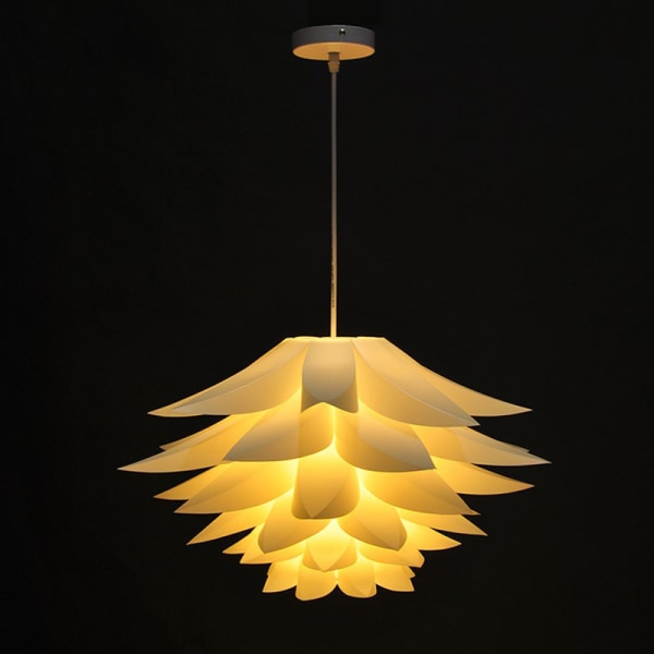 Lotus design puslespill lampe - DIY montering lys skjerm - Lys dekor