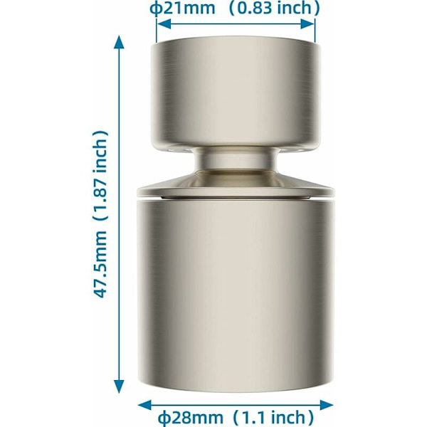 Köksblandare Bubbler Filter 2 lägen Vattenbesparande Adapter