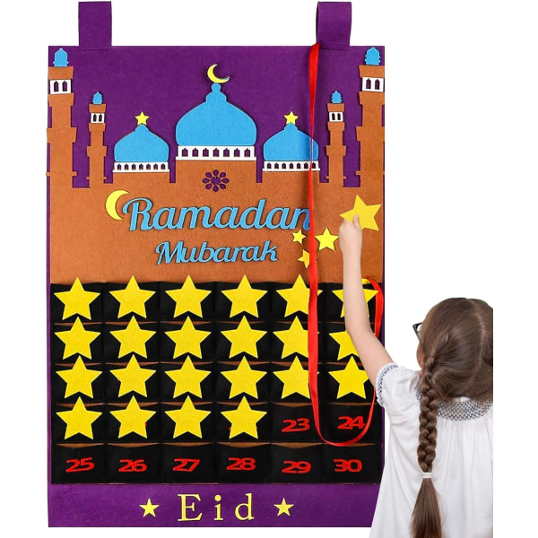 Eid Mubarak Filt, Felt Ramadan, Eid Mubarak Adventskalender, Eid