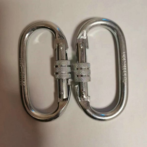 2 stk. Skruekarabinhage, 19 mm finger, 19 mm finger