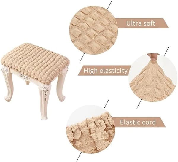 4 Pack Elastiska Rektangulära Barpallsskydd Stretch Vanity Pallskydd