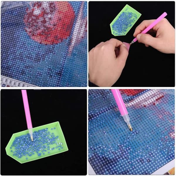 5D diamantmalerisett, med strass julebil - Jule t