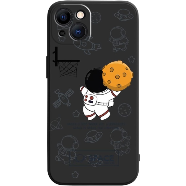 Kompatibel med Cute Case til iPhone 14, Cartoon Astronaut Space