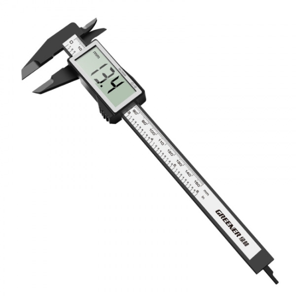 Vernier-kaliiperi Digitaalinen kaliiperi 150 mm Hiilikuitu LCD-näyttö W