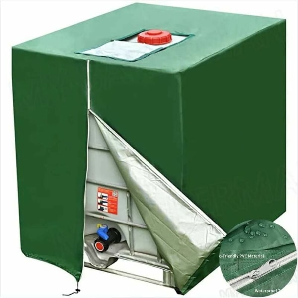 1 st lock för 1000 l tank, solskydd för IBC-regnvatten