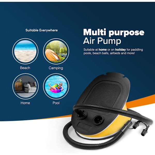 Camping Luftpumpe Kit - Hurtig Opladning Oppumpning & Deflation - Til Ga
