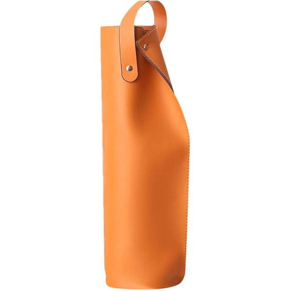 Vinväska, PU-läder 750 ml enkel flaska väska med handtag, W