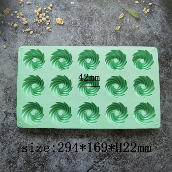 15 hullers spiralform silikone kageform mousse dessert bagning chok