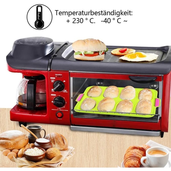 Baguette silikoneform, silikone brødform, brød sprød bakke, Ba