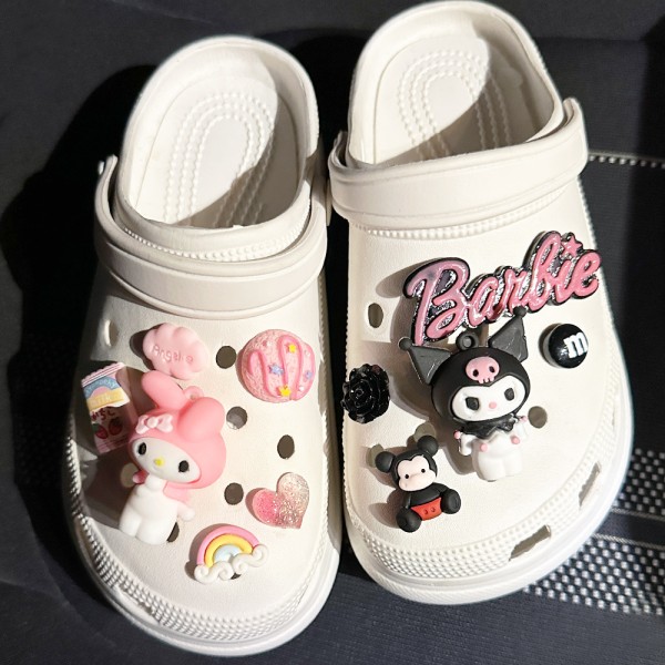 11 stk. par Ledi Rabbit skotilbehør til Croc Charms til Tee