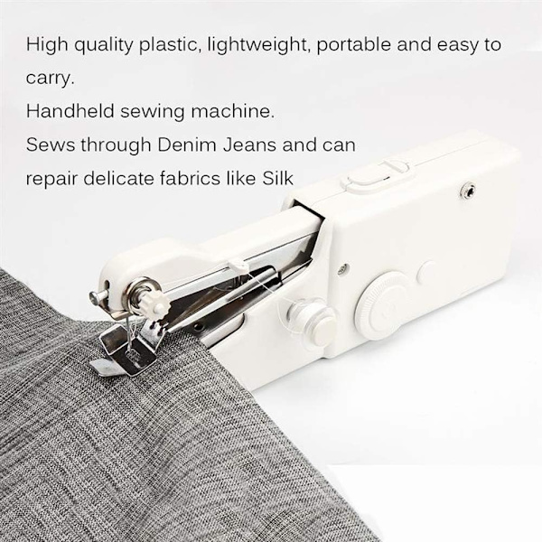 1 st vit mini bärbar symaskin, handsydd bärbar el