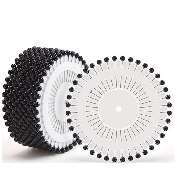 Svart One Set, pärlad nålpositioneringsnål DIY handfixerad Pi