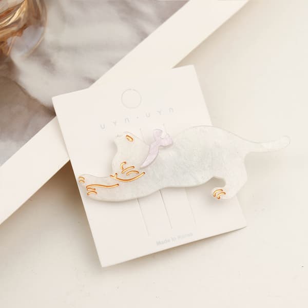 4 stk. Resin Kattehårclips Kattehårclips Kitty Hårclips Kat