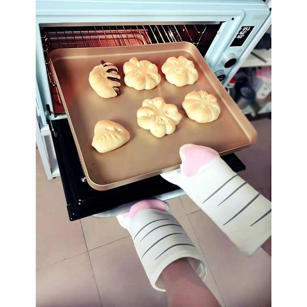 Ovnsvott Varmebestandig Opptil 250℃ Sklisikker Kattepote Sklisikker Ins