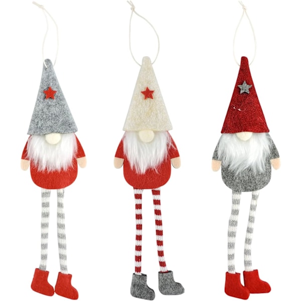 3 Pieces Christmas Tree Ornaments, Christmas Tree Hanging Gnomes