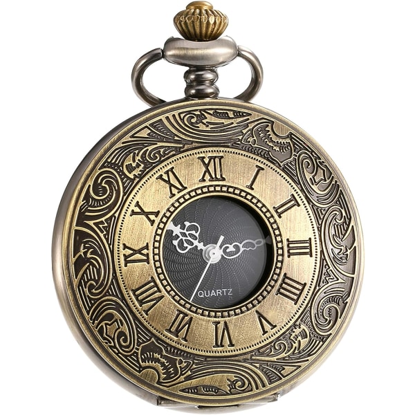 Vintage guld stålfickur watch med watch för far'