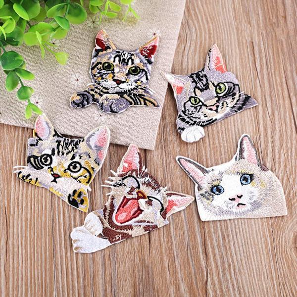 Stryge-på patches, 9 stk. super søde katte og stryge-på patch sy-på Pa