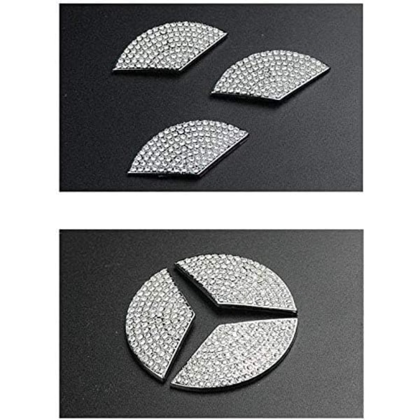 Bling Rhinestone -ohjauspyörän tarrat Auton lisävarusteet Muoti