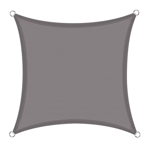 Suorakaiteen muotoinen neliönvarjostinpurje 3x5m väri harmaa, vedenpitävä kangas