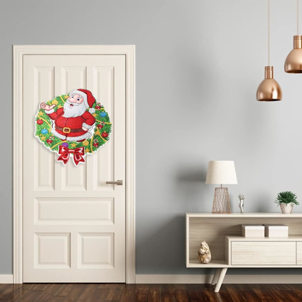 Jul Kristallkonst Krona Kit 5D DIY Point Drill Diamantkonst Pa